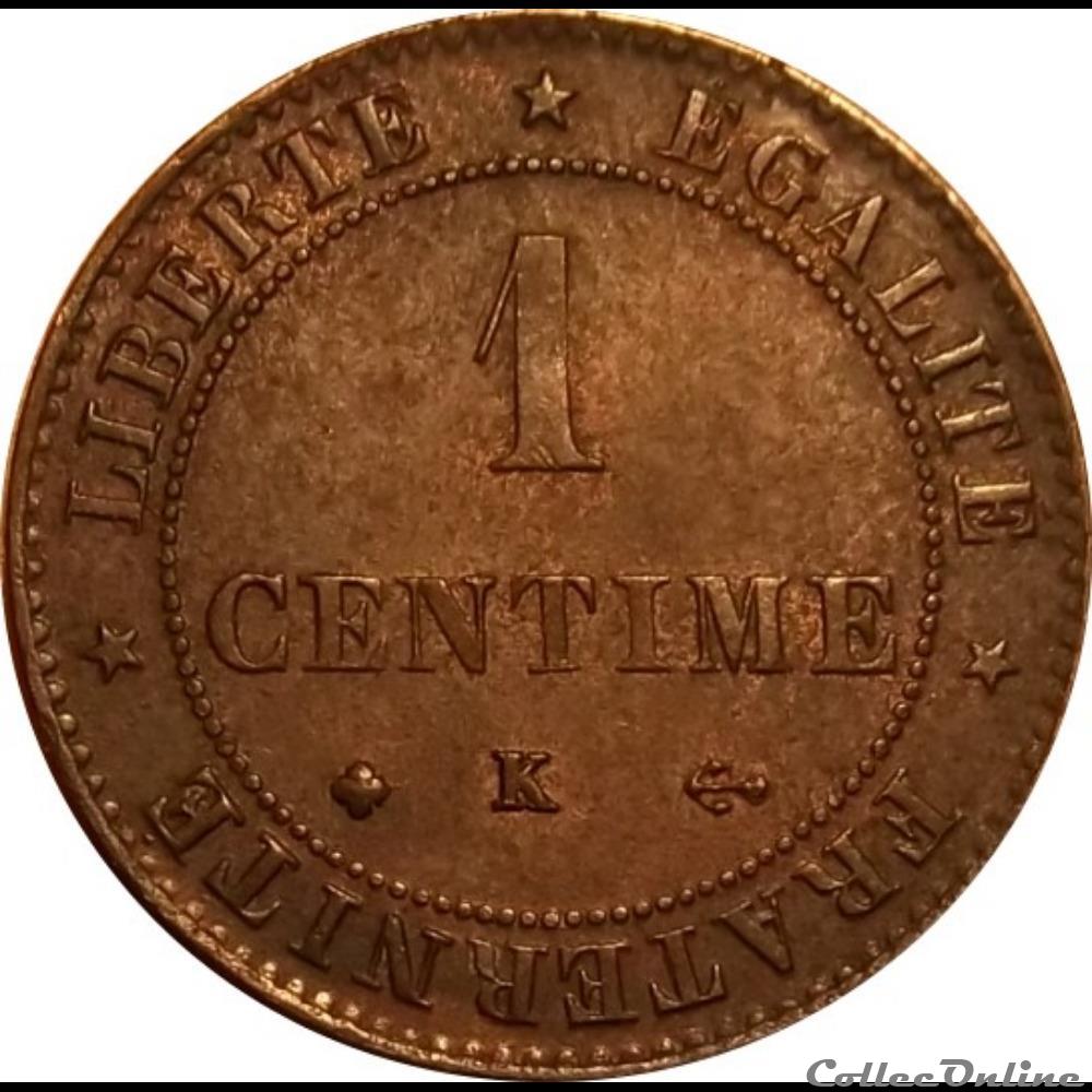monnaie antique romaine 1 centime ceres 1875 k