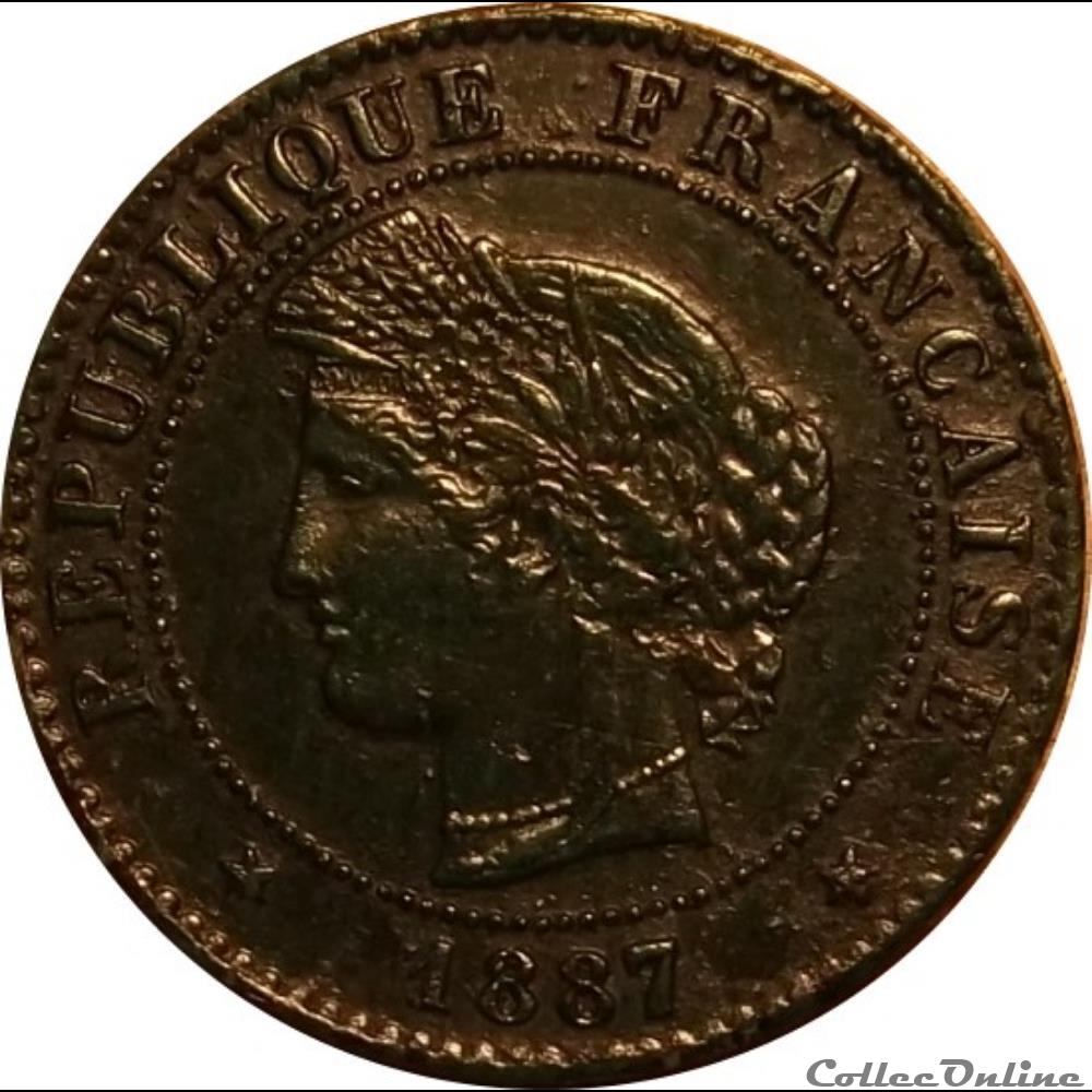 monnaie antique romaine 1 centime ceres 1887 a