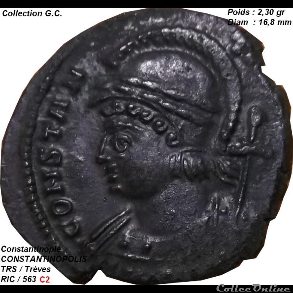 monnaie antique romaine constantinopolis ric 563