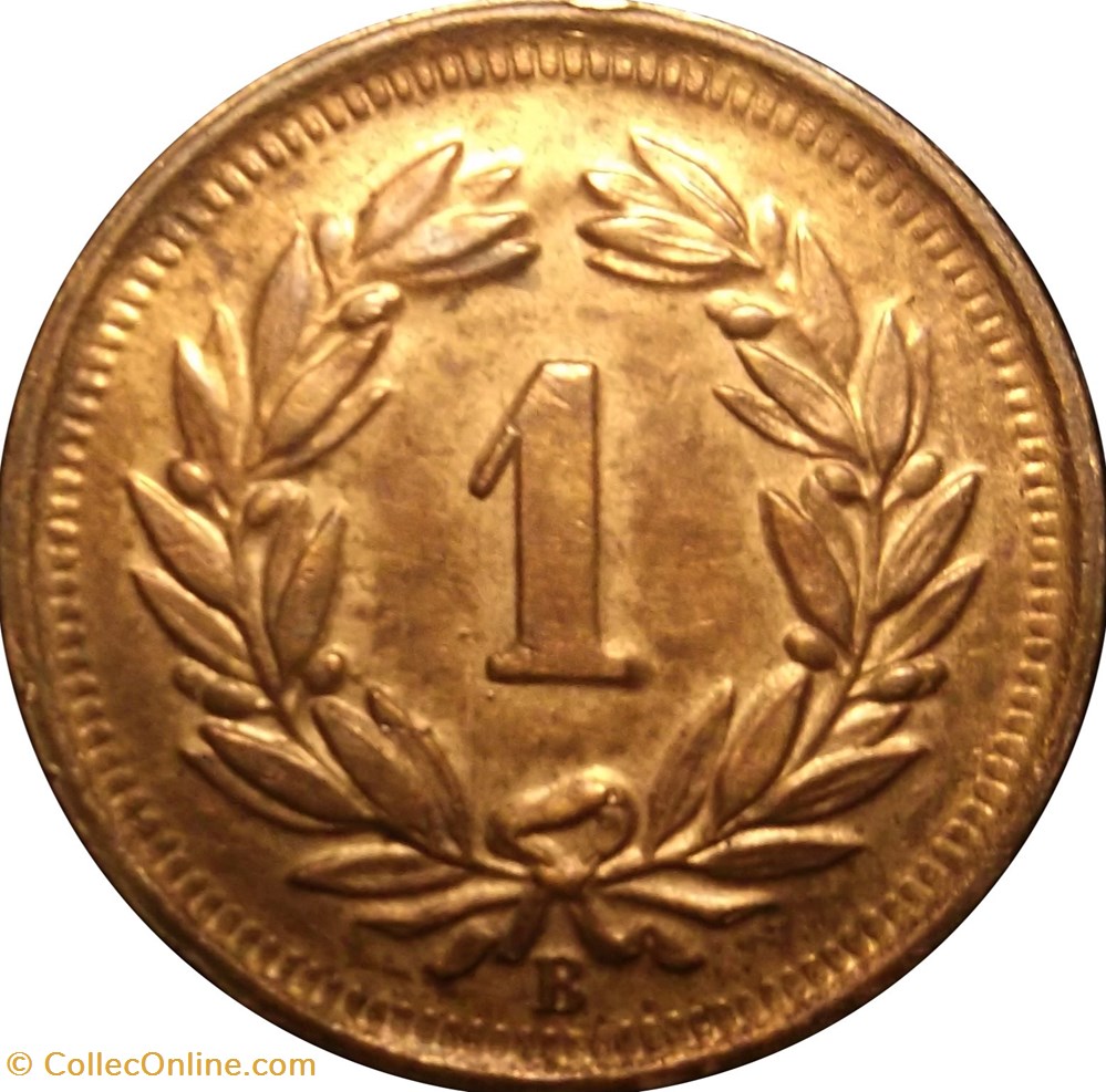 SUISSE 1 Centime (Rappen) Croix Suisse 1941 Berne monnaies europe medievale suisse 1 centime rappen croix suisse 1941 berne