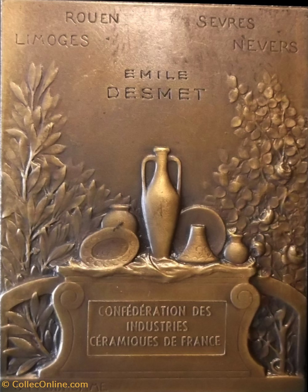Médaille plaque " CERAMIQUE " 3 medailles medaille plaque ceramique