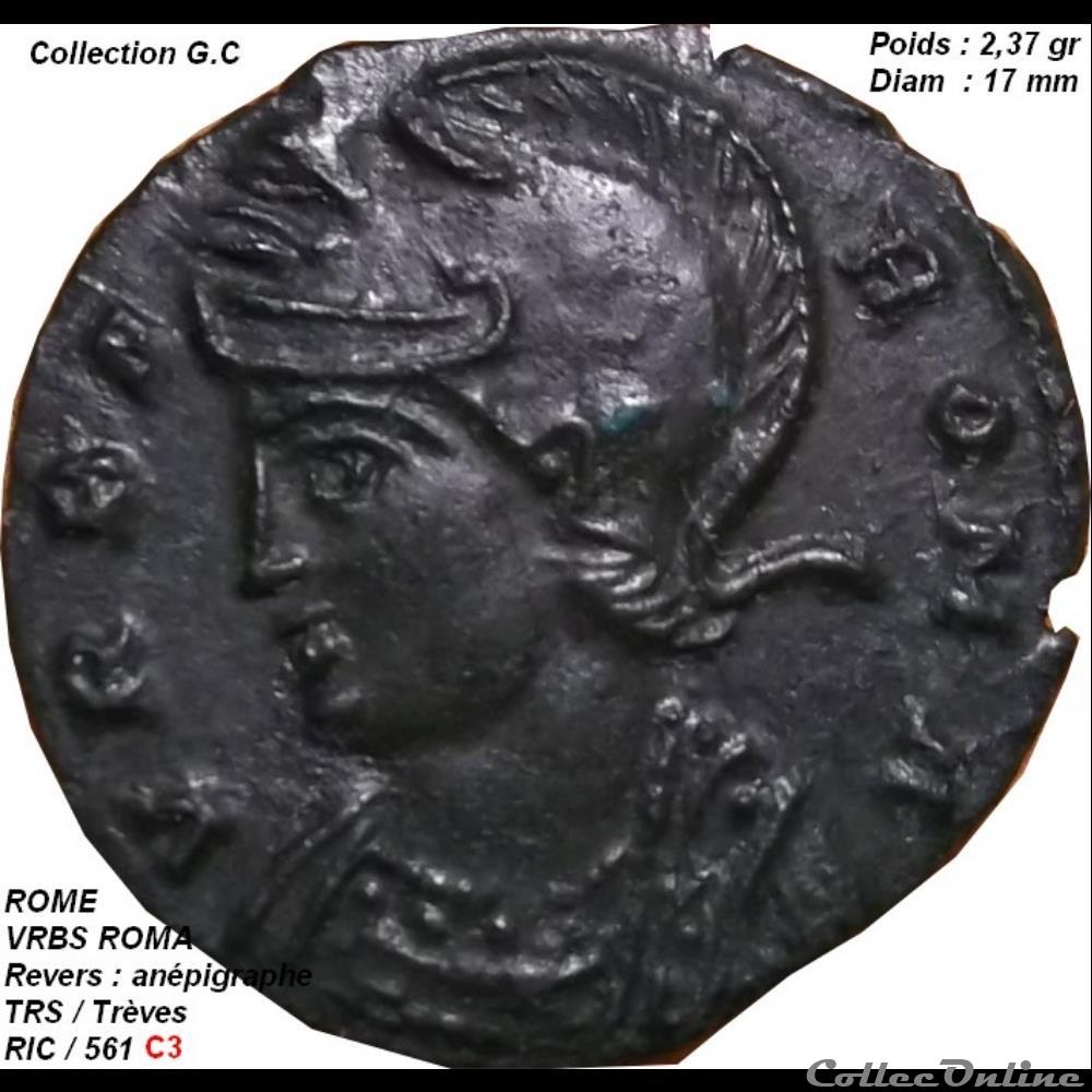 monnaie antique romaine vrbs roma ric 561