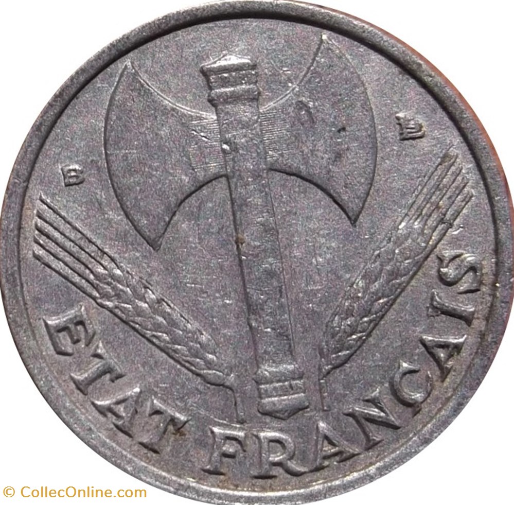 50 centimes Francisque, légère 1944 Beaumont-Le-Roger F.196/4 monnaies 50 centimes francisque legere 1944 beaumont le roger f 196 4