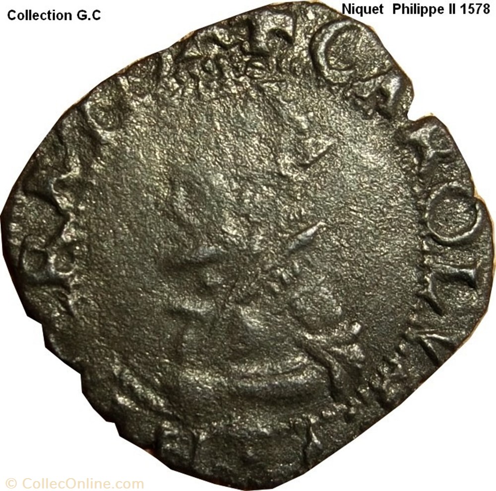 Niquet Philippe II 1578 monnaie feodale a niquet philippe ii 1578