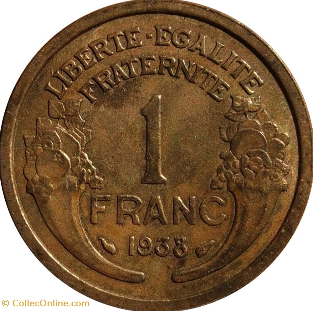 1 franc Morlon 1937 Paris F.219/8 monnaies 1 franc morlon 1937 paris f 219 8