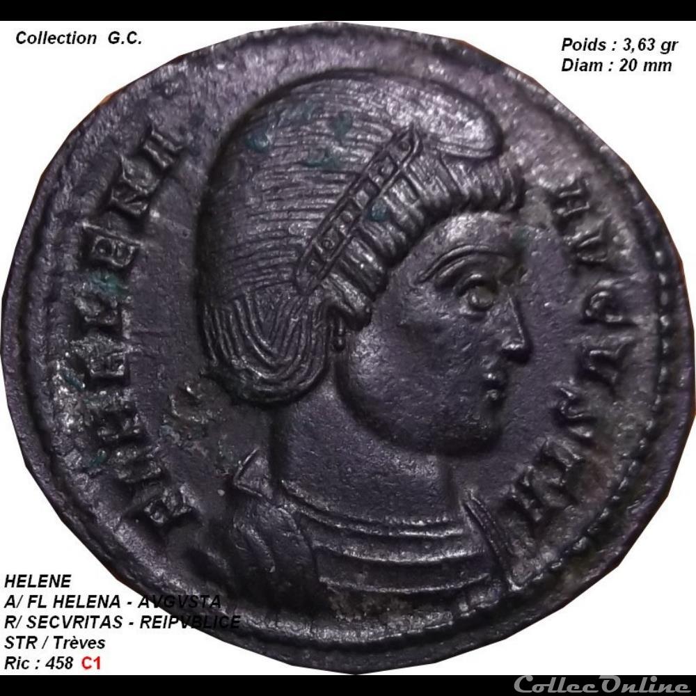 HELENE RIC 458 monnaie antique romaine helene ric 458