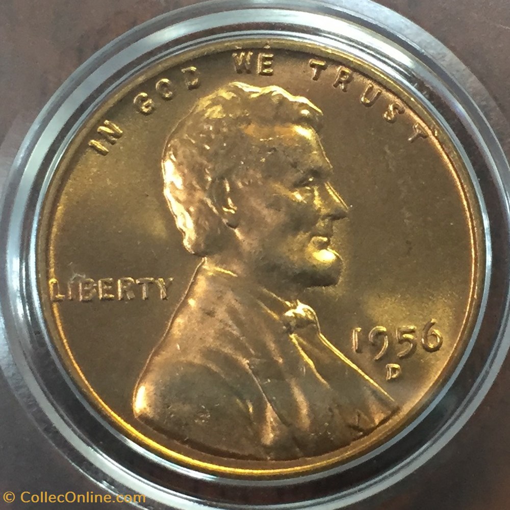 coins 1956 d lincoln wheat cent