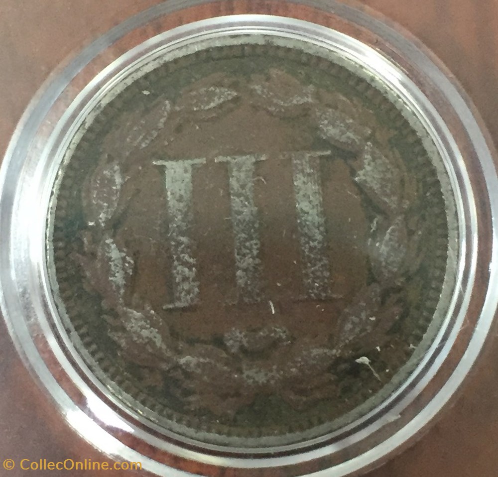 coins 1867 nickel 3 cent