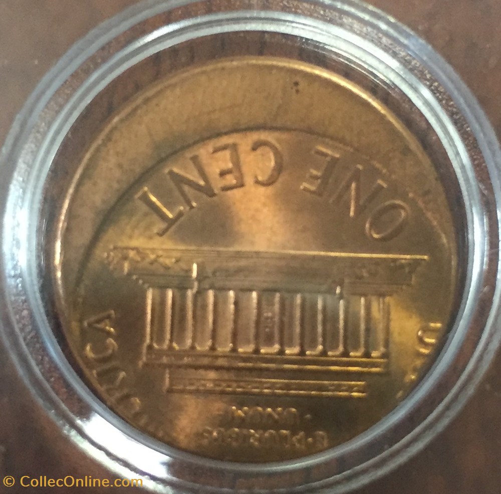 2001 P OFF CENTER STRIKE 1 CENT coins 2001 p off center strike 1 cent