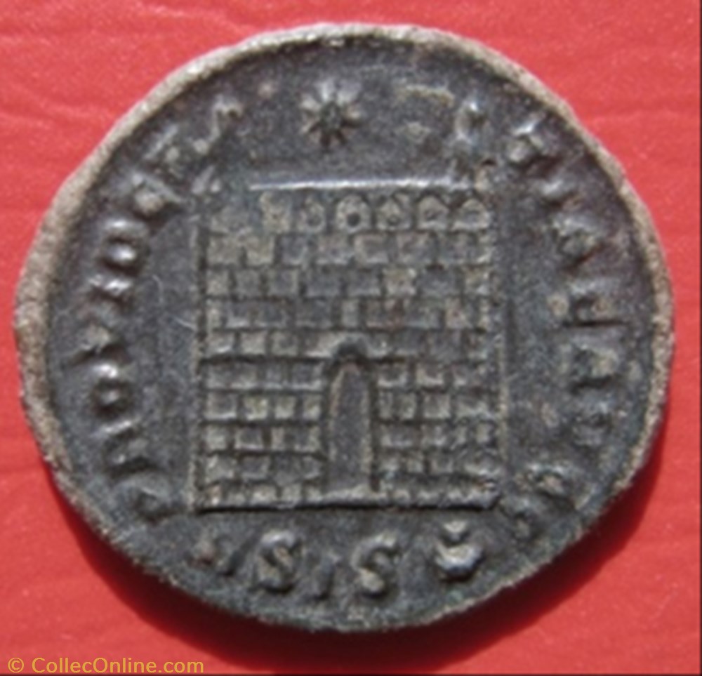 307-337 Constantine I /campgate - Siscia coins ancient to romans imperial and republican 307 337 constantine i campgate siscia