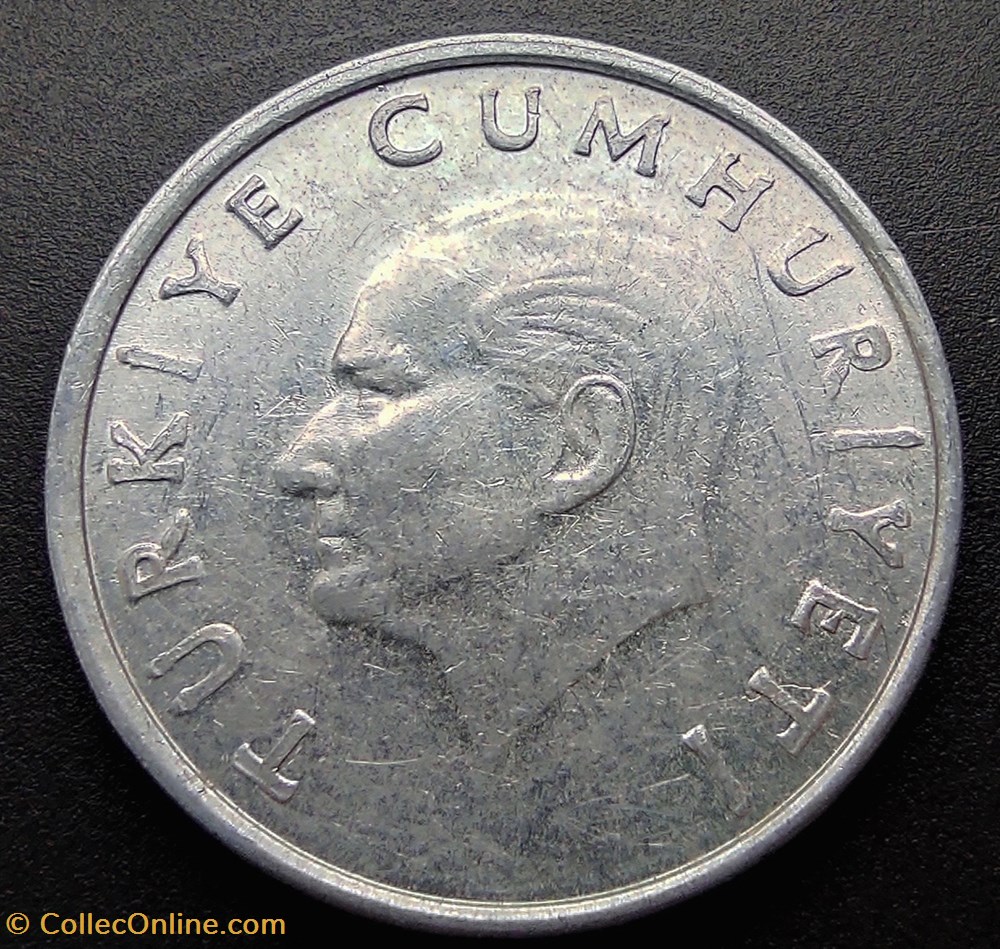 1987 lira 10 Aluminium coins world turkey 1987 lira 10 aluminium