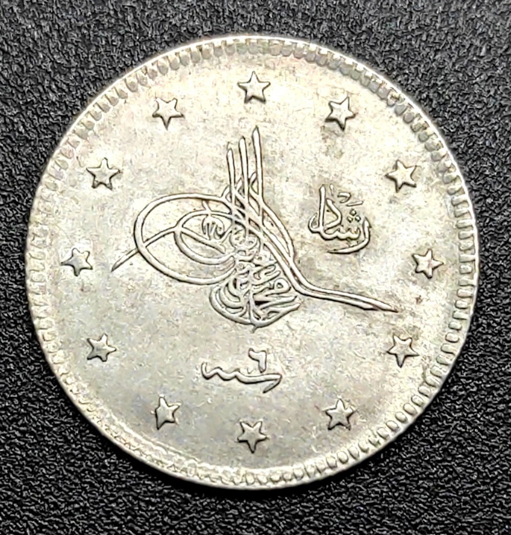 Mehmed V. Konstantiniye K2 1327/6 coins european medieval to ottoman empire mehmed v konstantiniye k2 1327 6