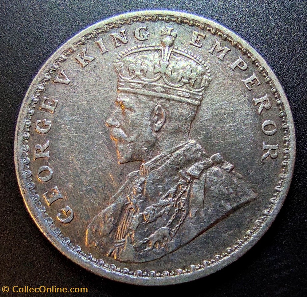 British India 1914 rupee coins world british india 1914 rupee