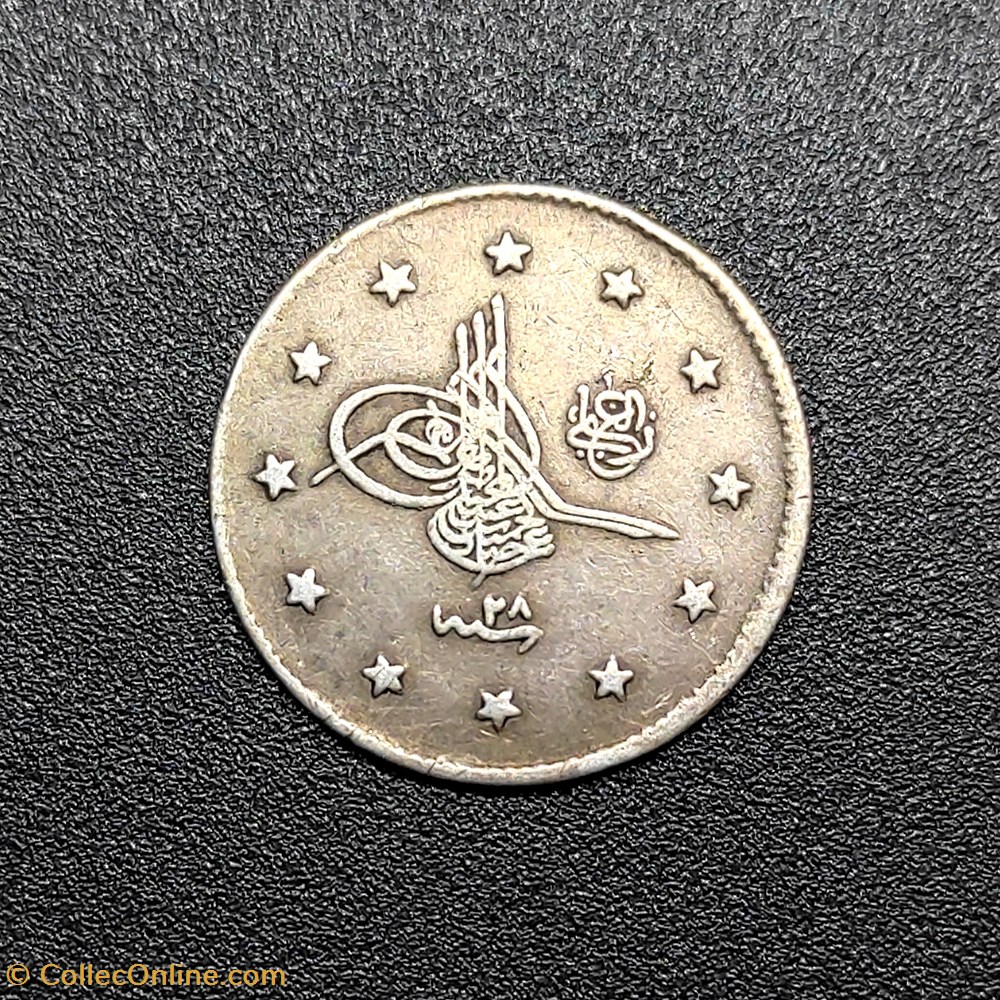Abdul Hamid II. K2 1293/28 coins european medieval to ottoman empire abdul hamid ii k2 1293 28