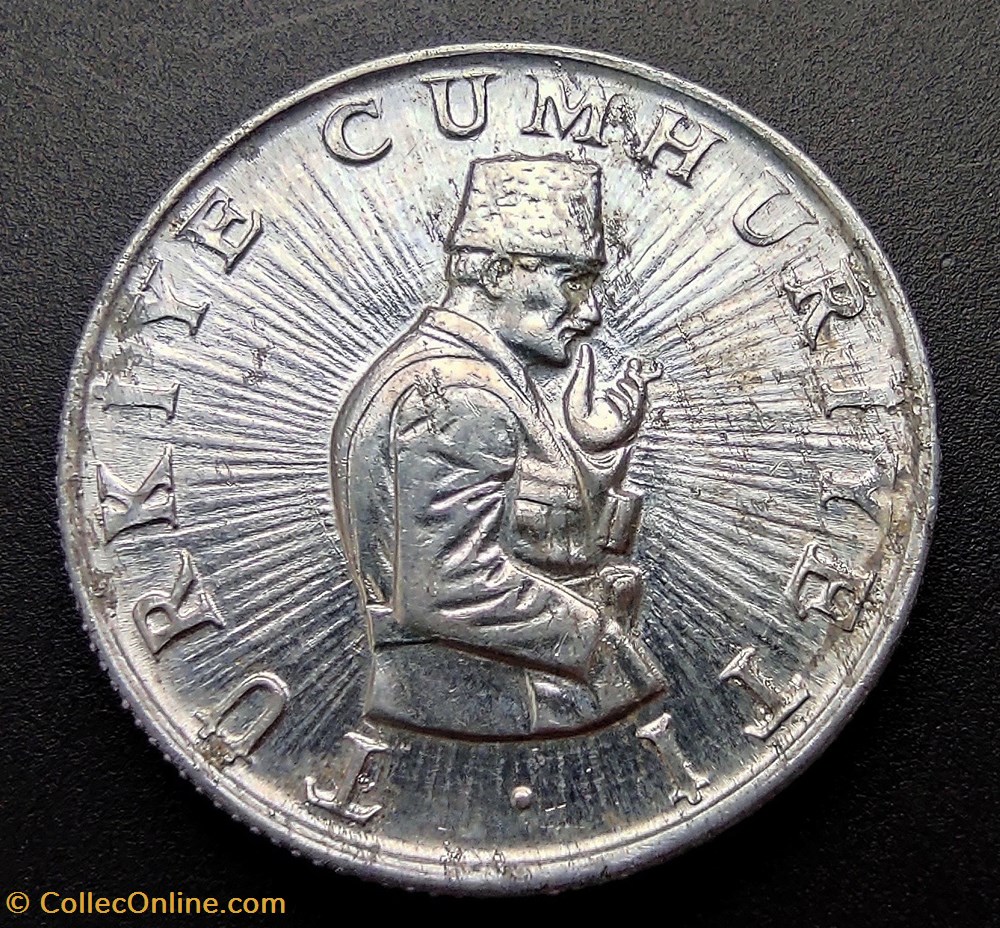 coins world turkey 1982 lira 10 aluminium
