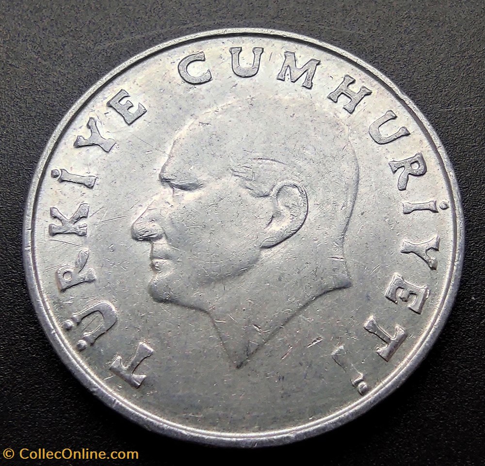 1985 lira 25 Aluminium coins world turkey 1985 lira 25 aluminium