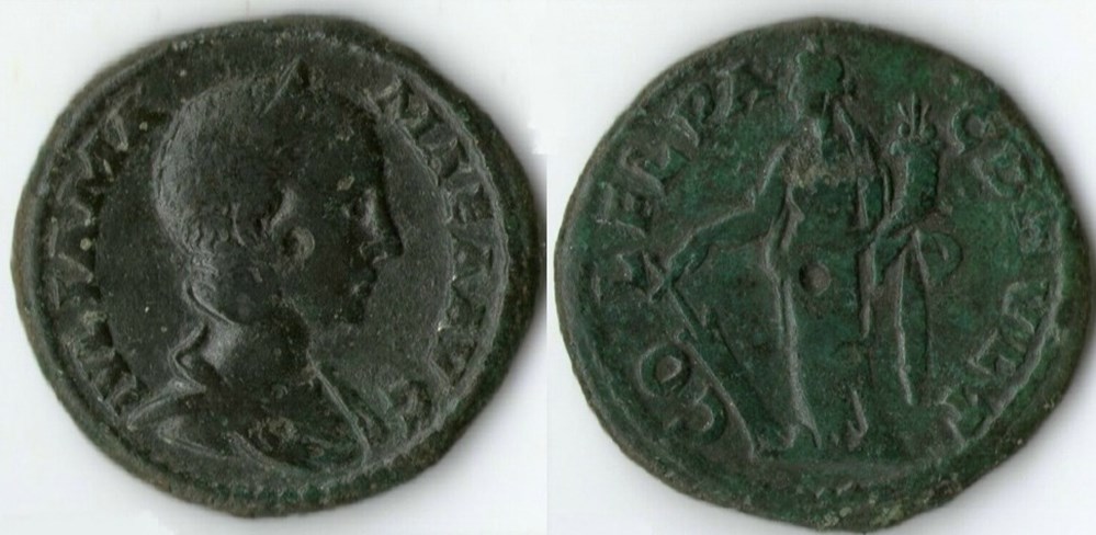222-235 / Julia Mamaea / Deultum / Tyche coins ancient to romans provincial 222 235 julia mamaea deultum tyche