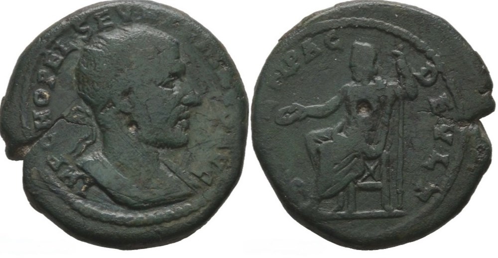 217-218 / Macrinus / Deultum / Zeus coins ancient to romans provincial 217 218 macrinus deultum zeus
