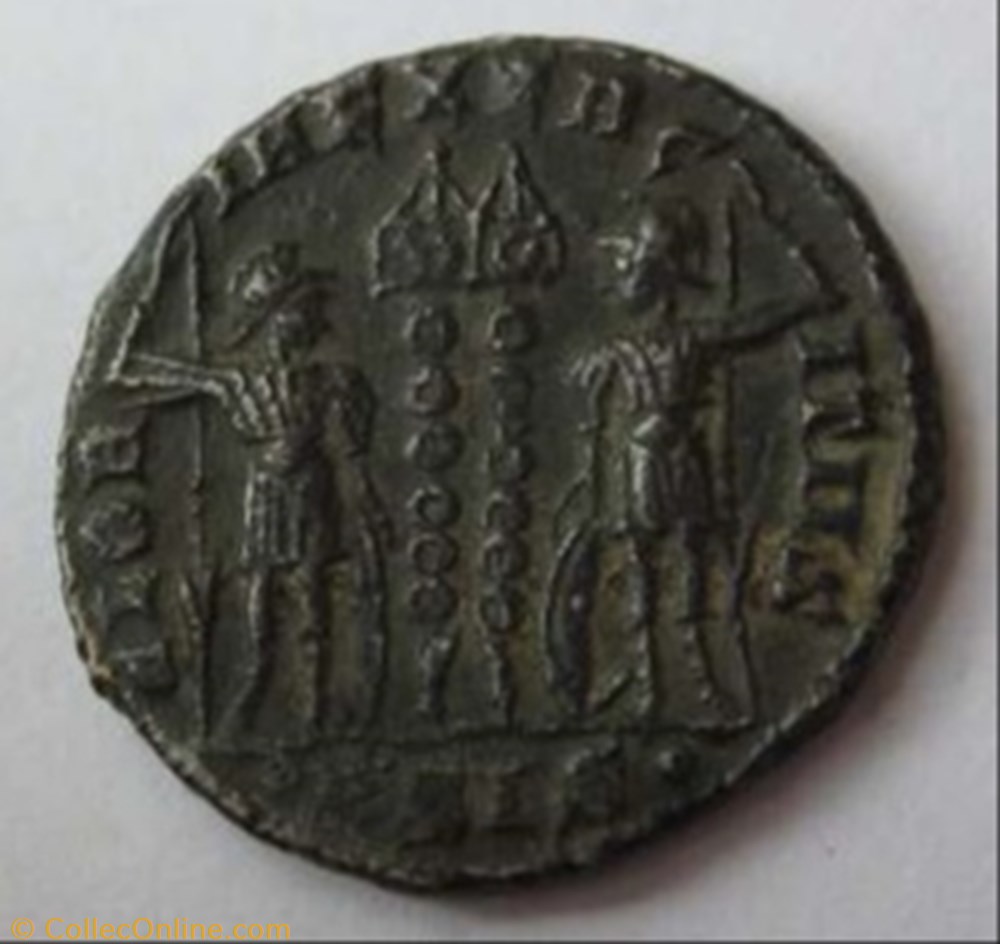 335-337 Delmatius /Gloria - Siscia coins ancient to romans imperial and republican 335 337 delmatius gloria siscia