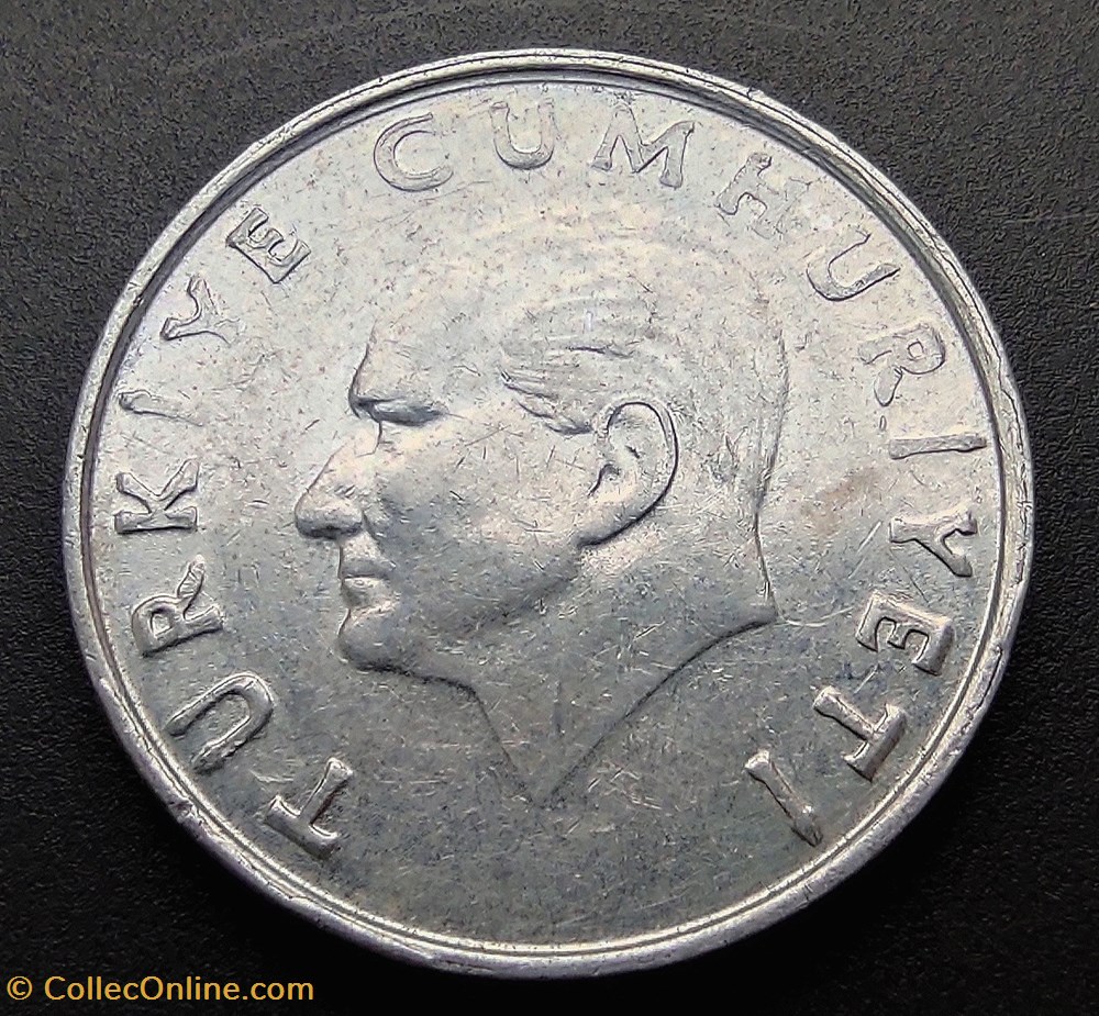 coins world turkey 1986 lira 10 aluminium