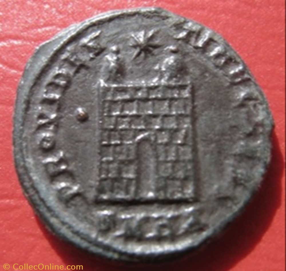 337-340 Constantine II /campgate - Heraclea coins ancient to romans imperial and republican 337 340 constantine ii campgate heraclea