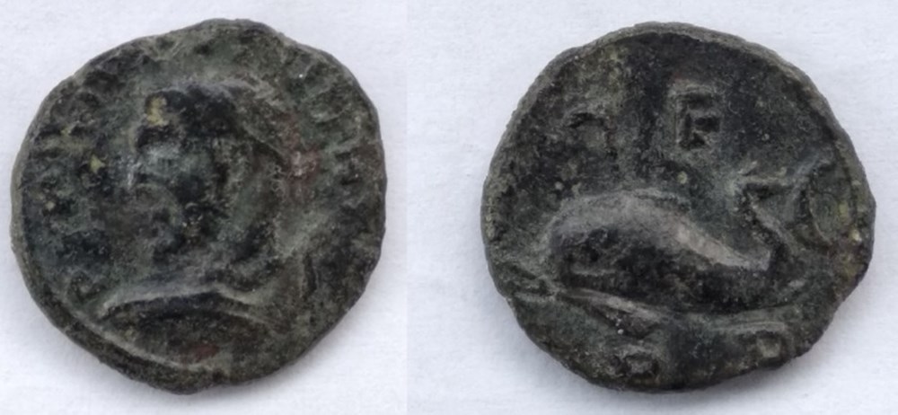 244-249 Philippus I, dolphin, AE16 coins ancient to romans provincial 244 249 philippus i dolphin ae16