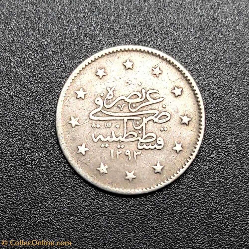 Abdul Hamid II. K2 1293/28 coins european medieval to ottoman empire abdul hamid ii k2 1293 28