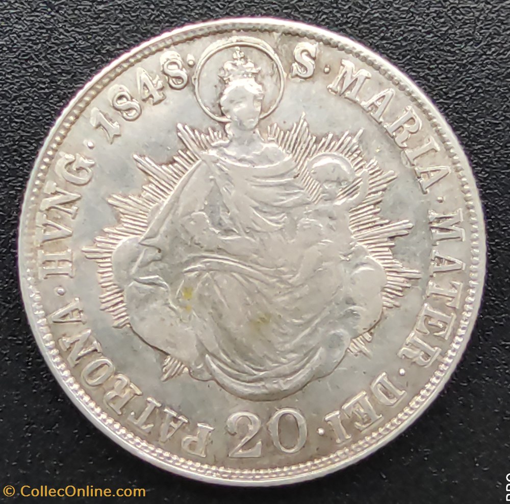 coin world austrium hungary 1848 20 kreuzer