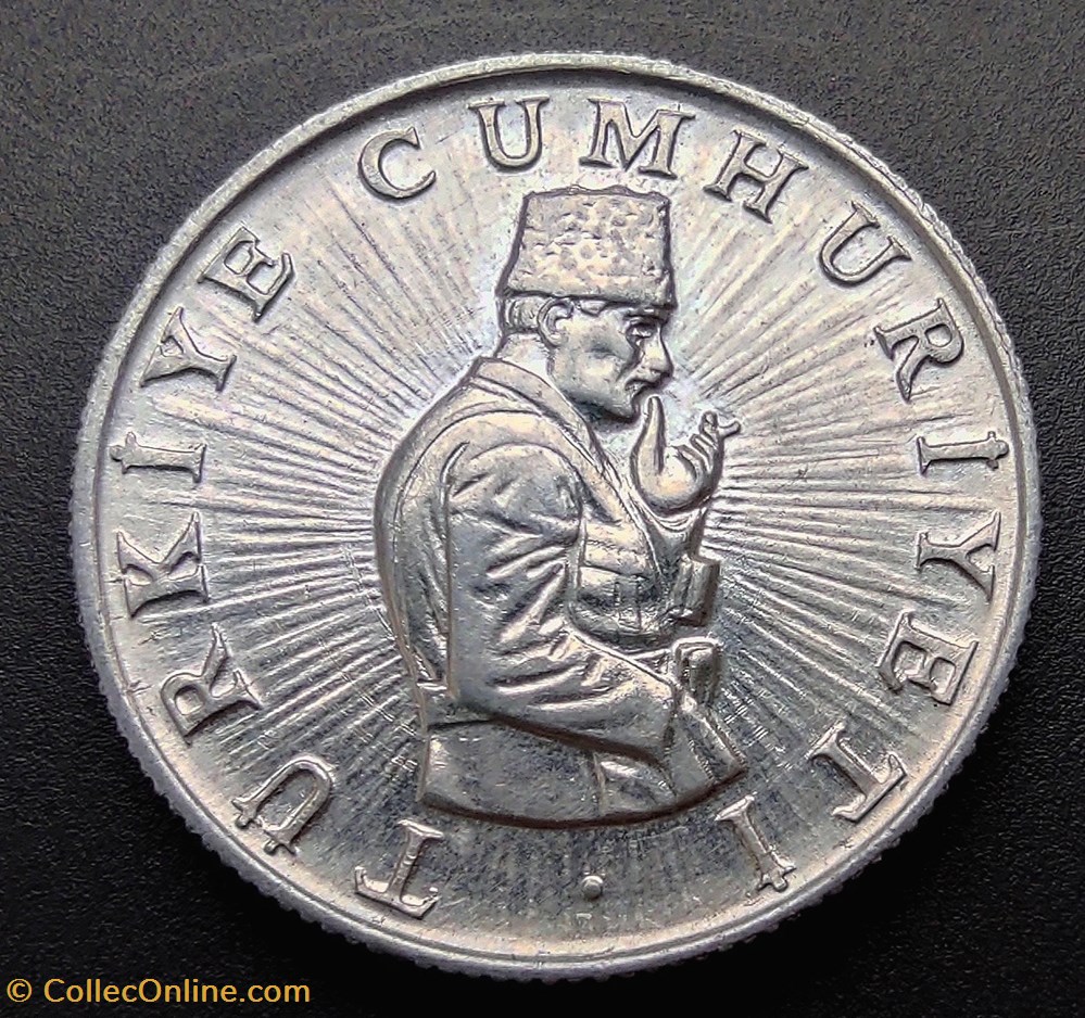 coins world turkey 1981 lira 10 aluminium