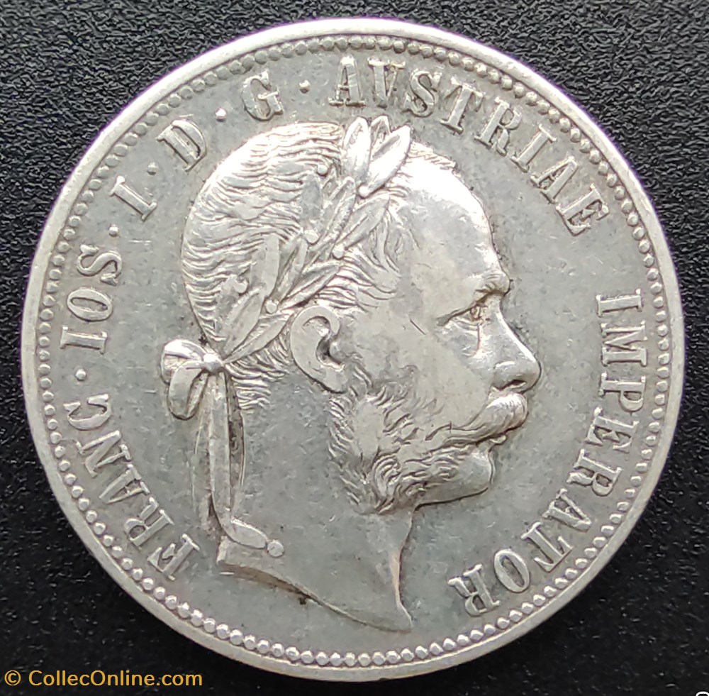 Austria 1878 - 1 Florin coin world austrium austria 1878 1 florin