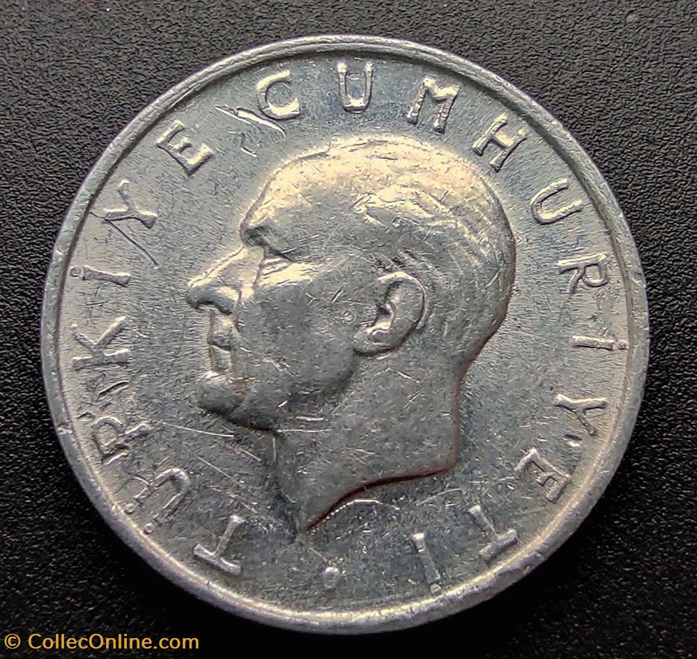 coins world turkey 1981 lira 1 aluminium