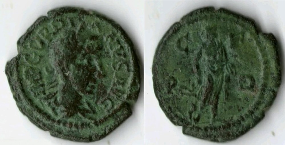 238-244 Gordian III, Asclepios, AE18 coins ancient to romans provincial 238 244 gordian iii asclepios ae18