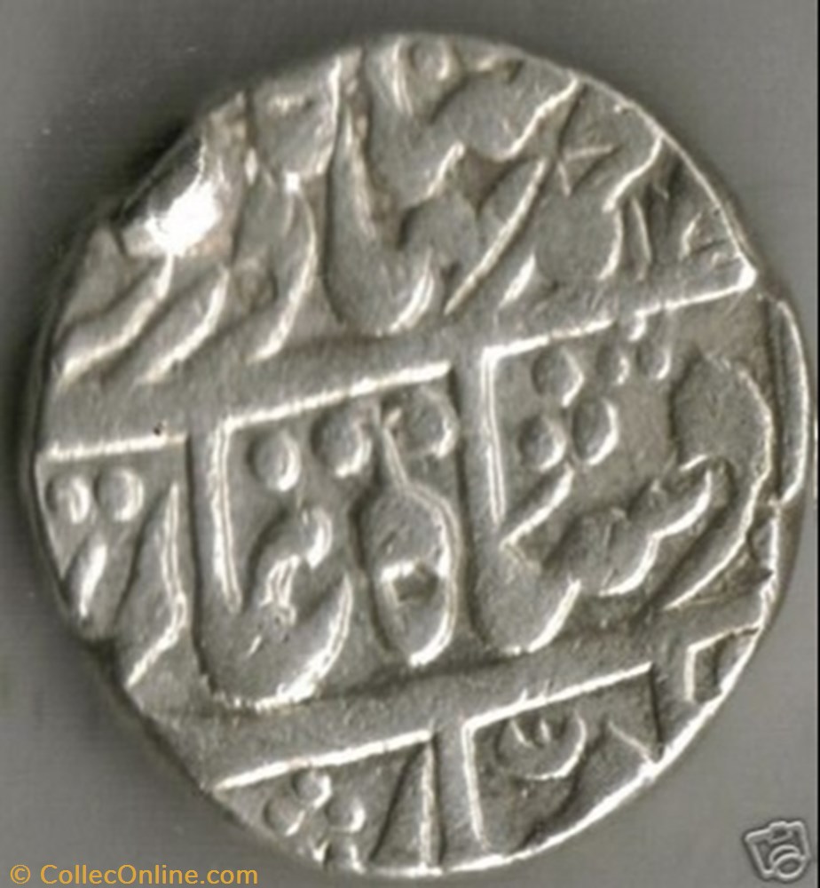 Jaipur rupee 1890 coins world india jaipur rupee 1890