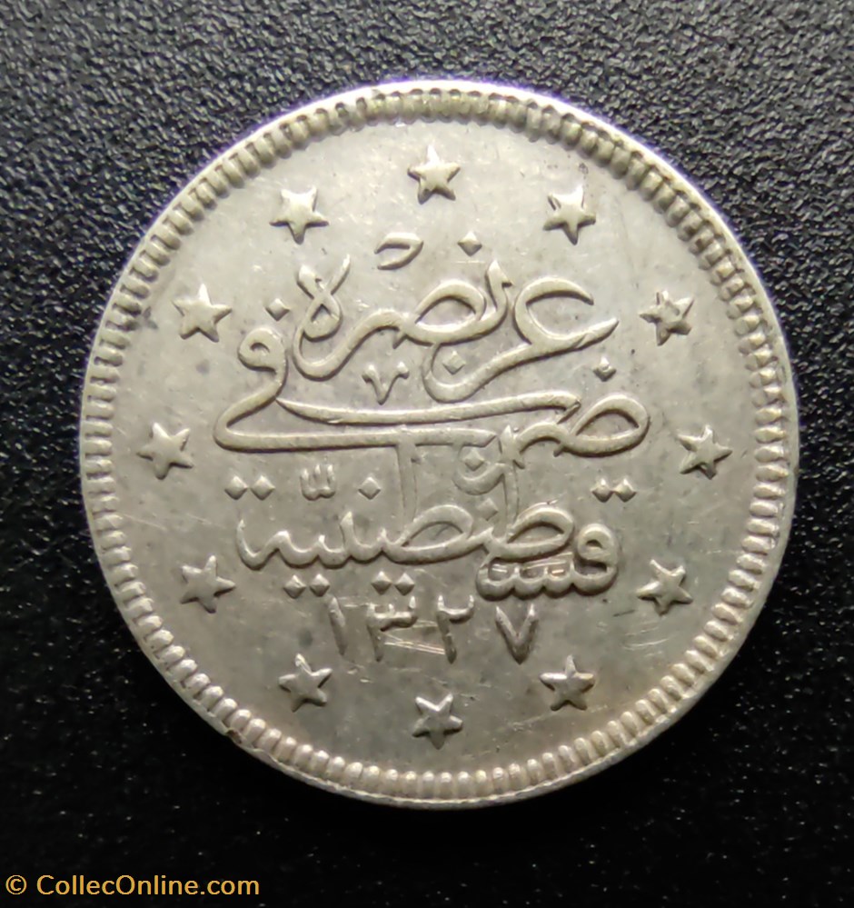 Mehmed V. Konstantiniye K2 1327/4 coins european medieval to ottoman empire mehmed v konstantiniye k2 1327 4