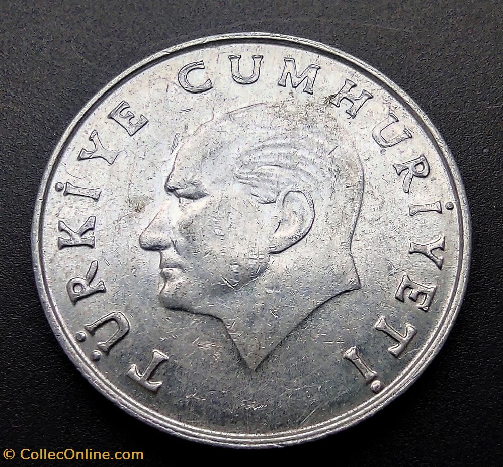 1986 lira 25 Aluminium coins world turkey 1986 lira 25 aluminium