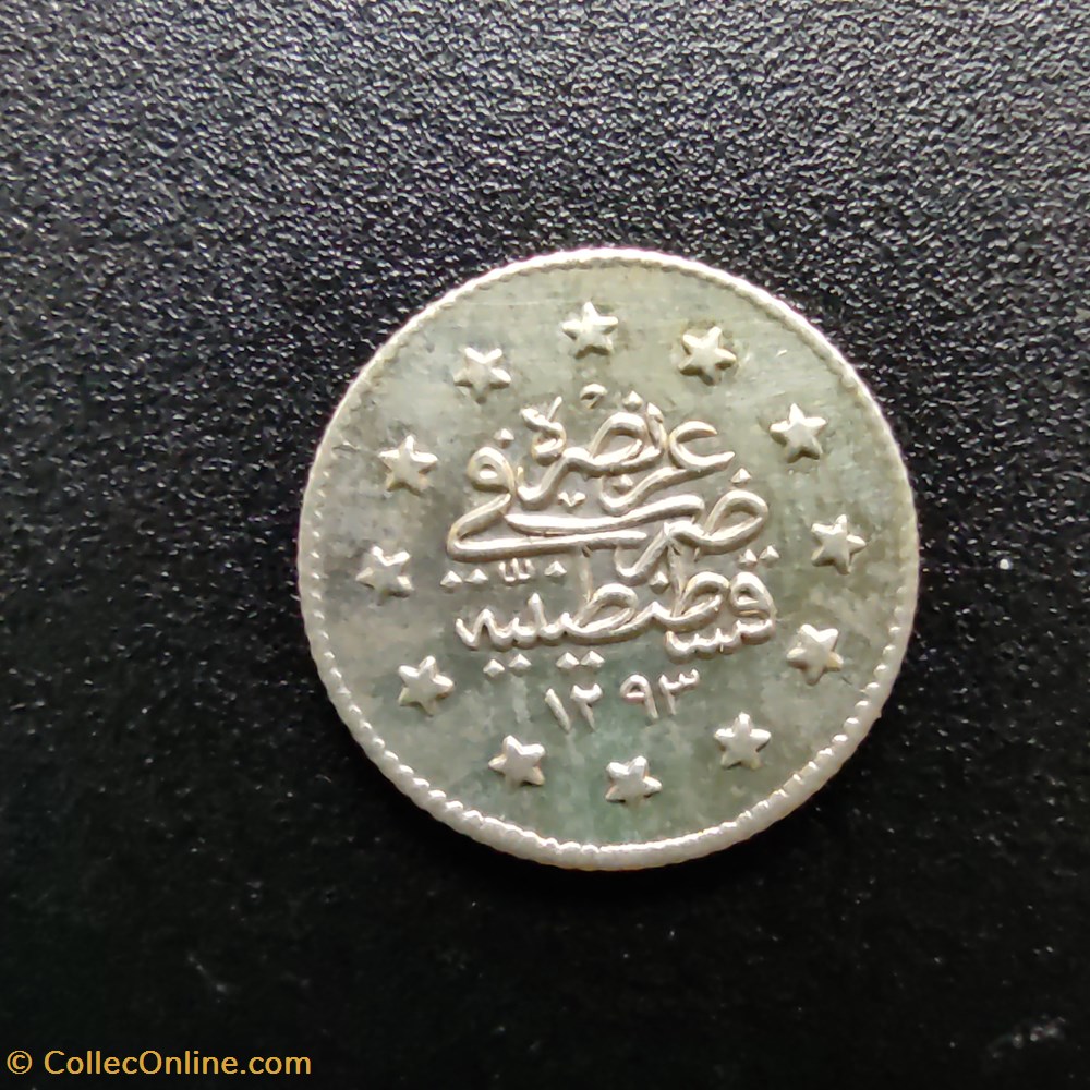 Abdul Hamid II. K1 1293/27 coins european medieval to ottoman empire abdul hamid ii k1 1293 27