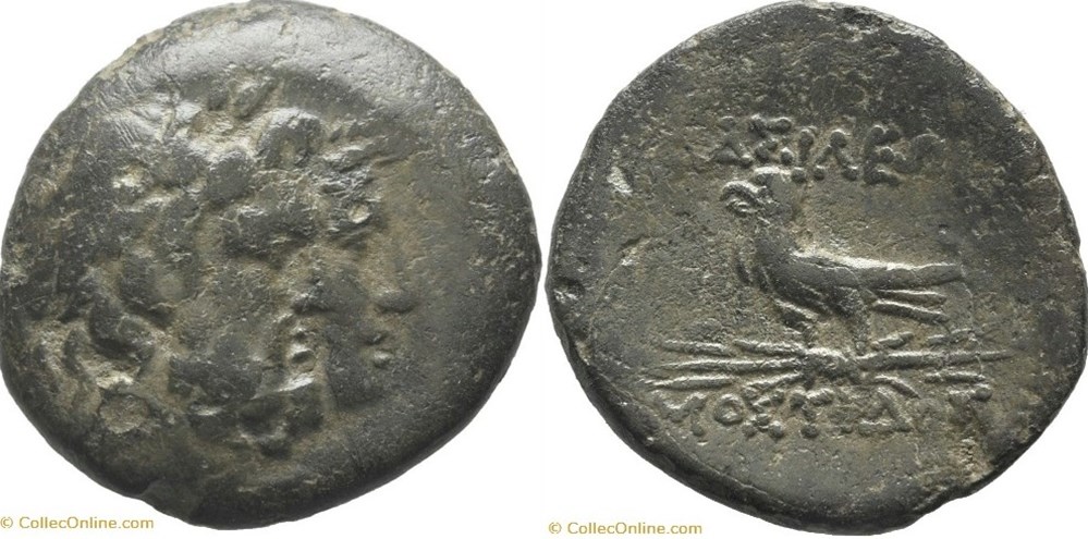 Mostidos AE21 Zeus and Hera, eagle coins ancient to greek mostidos ae21 zeus and hera eagle