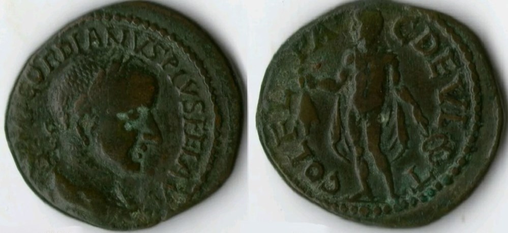 238-244 Gordian III, Hermes, AE23 coins ancient to romans provincial 238 244 gordian iii hermes ae23