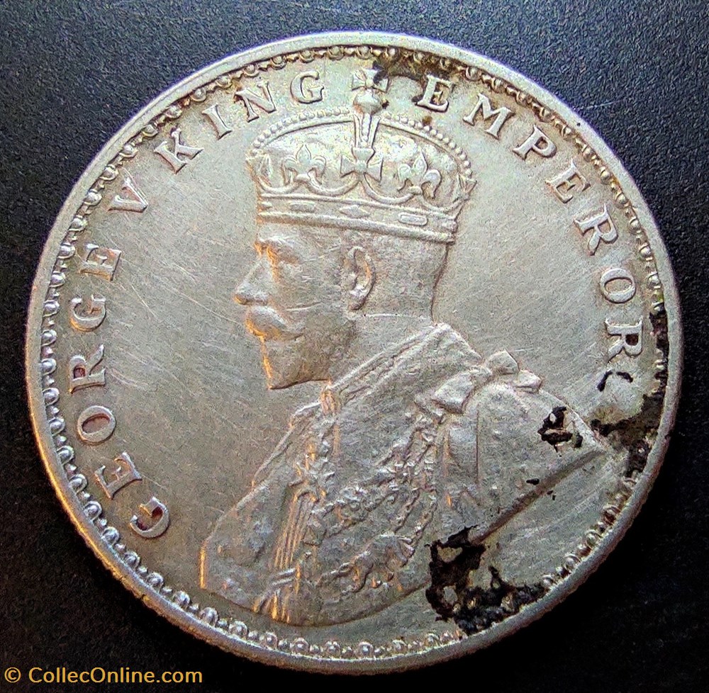 coins world british india 1915 rupee