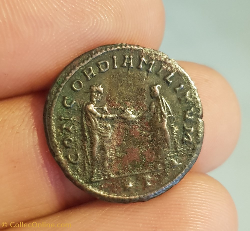 AURELIEN - Antoninien- "Concordia"- Siscia. monnaie antique av jc ap romaine republicaine imperiale aurelien antoninien concordia siscia