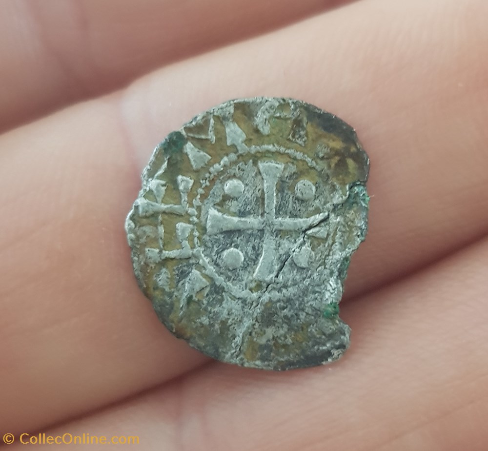 Denier anonyme archevêché de Vienne monnaie france feodale denier anonyme archeveche de vienne