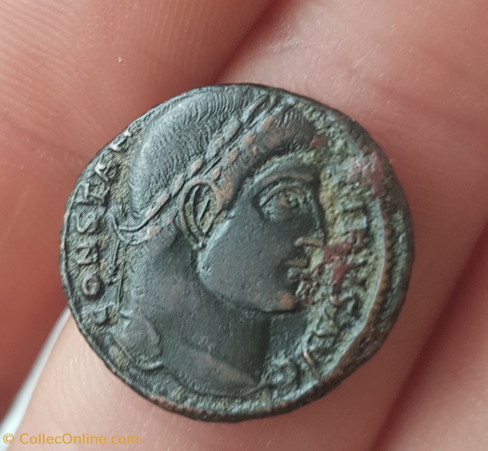 CONSTANTIN Ier LE GRAND - Centenionalis ou nummus - Siscia - 3eme officine - 328/329 monnaie antique av jc ap romaine republicaine imperiale constantin ier le grand centenionalis ou nummus siscia 3eme officine 328 329
