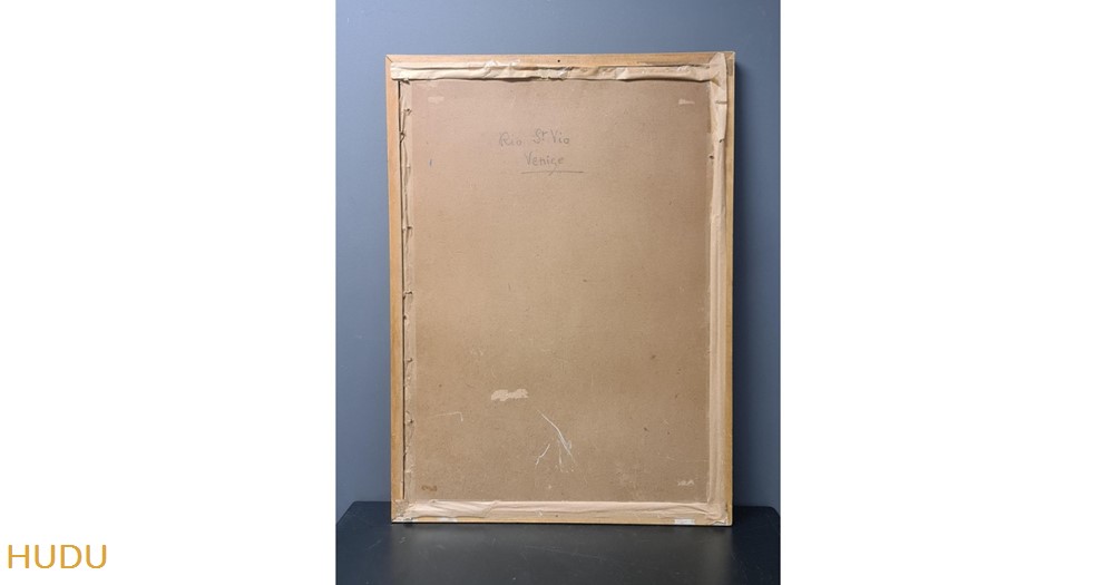 Coll. FD Catteau Aquarelle Venise Rio St Vio 4 art antiquites peintures dessins coll fd catteau aquarelle venise rio st vio