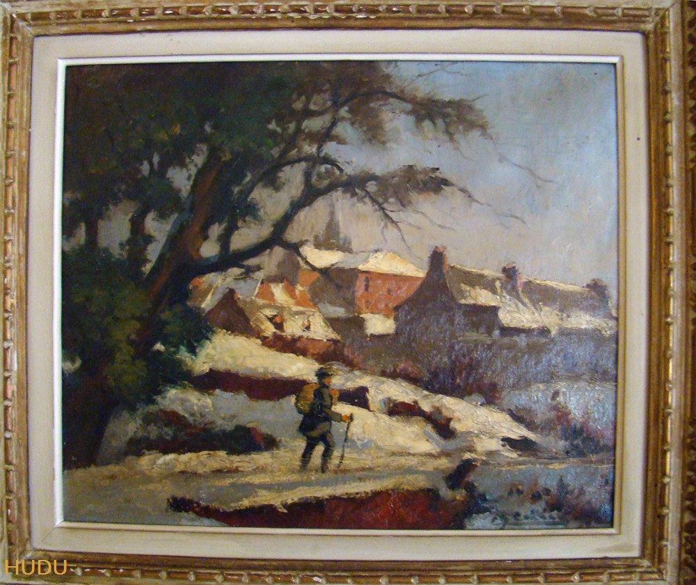 Coll. FD Catteau Huile La Fonderie Douai art antiquites peintures dessins coll fd catteau huile la fonderie douai
