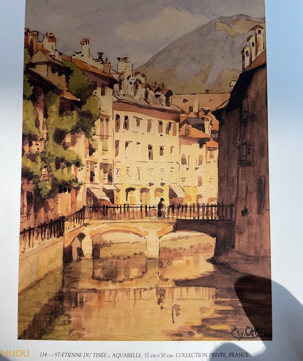 art antiquites peintures dessins coll privee aquarelle st etienne du tinee