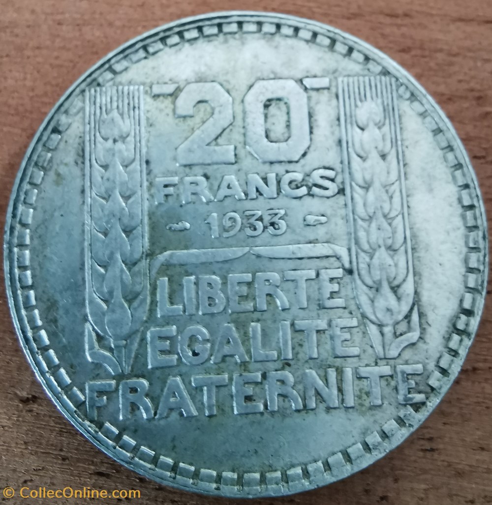 20 Francs TURIN, RAMEAUX COURTS monnaies france modernes 20 francs turin rameaux courts
