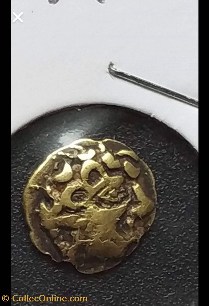 Serie de faux quarts Turons à la lyre inversée - Moulages - 2 monnaie antique av jc ap gauloise serie de faux quarts turons a la lyre inversee moulages