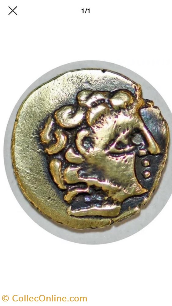 Serie de faux quarts Turons à la lyre inversée - Moulages - monnaie antique av jc ap gauloise serie de faux quarts turons a la lyre inversee moulages