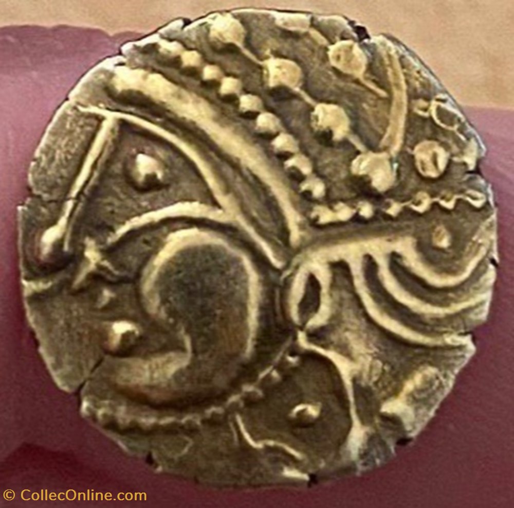 monnaie antique av jc ap gauloise faux hemistatere aulerques eburovices aux sangliers moulage