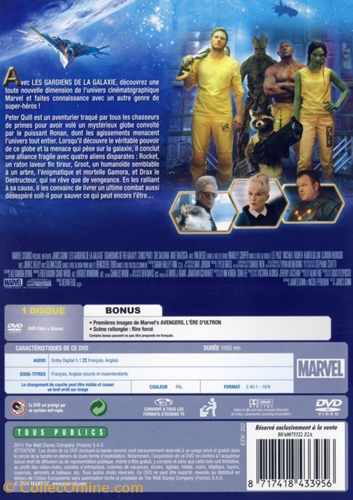 Les Gardiens De La Galaxie 2 diver film dvd blu ray les gardiens de la galaxie